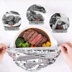 Reusable Aluminum Foil Food Covers, 2026 New Thickened Heat-Resistant Material with Continuous Warmth, Fresh Keeping Food Cover for Home Kitchen Meals Vegetables Fruits Leftovers (B-100Pcs)