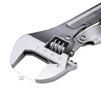 Amazon Basics 10 inch Locking Adjustable Wrench, Precision Machined, Rust Resistant, 2.7 inch x 0.75 inch