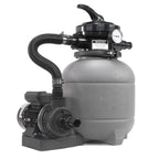 XtremepowerUS 12" Sand Filter for Above-Ground Swimming Pools Max 2,400GPH 7-Way Multi-Port Valve Pool Pump Up to 10,000 Gallons Strainer Basket (Include Filter Media)