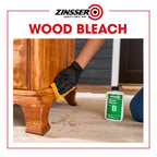 Zinsser Wood Bleach Kit | Lighten Furniture, Floors, Cabinets, Trim | Removes Red Tone | 2-Step Brightening System | 2-Step 8 fl. oz. Kit (16 fl. oz. Total)