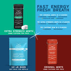 Viter Energy Caffeinated Gum 60mg Caffeine, B Vitamins, Guarana, Sugar Free. (Wintergreen, 12pcs, 6 Pack)