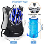 Lightweight Hydration Backpack, Running Backpack with 2L Water Bladder