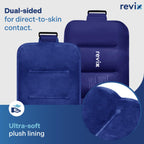 REVIX Reusable Ice Pack for Back Relief, Soft Plush Lining Gel Cold Packs for Lower Back, Shin, Knee, Hip, Arm, Flexible Cold Compress, 16 × 9 ", 2 Packs