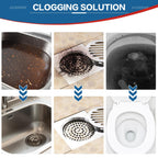 Drain Clog Remover 18 Packs Fast Acting Drain Cleaner Powders for Kitchen Sink Bathroom Shower Bathtub Powerful Pipe Unclogger Clears hair Grease Safe for Pipes