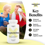 Supplement Spot Pregnenolone 150 Mg Energy Supplement – Pregnenolone to Support Healthy Mood for Women & Men (90 Servings)