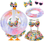 Bikini Porch Goose Outfits, Summer Goose Clothes Fits 23" Goose Statue