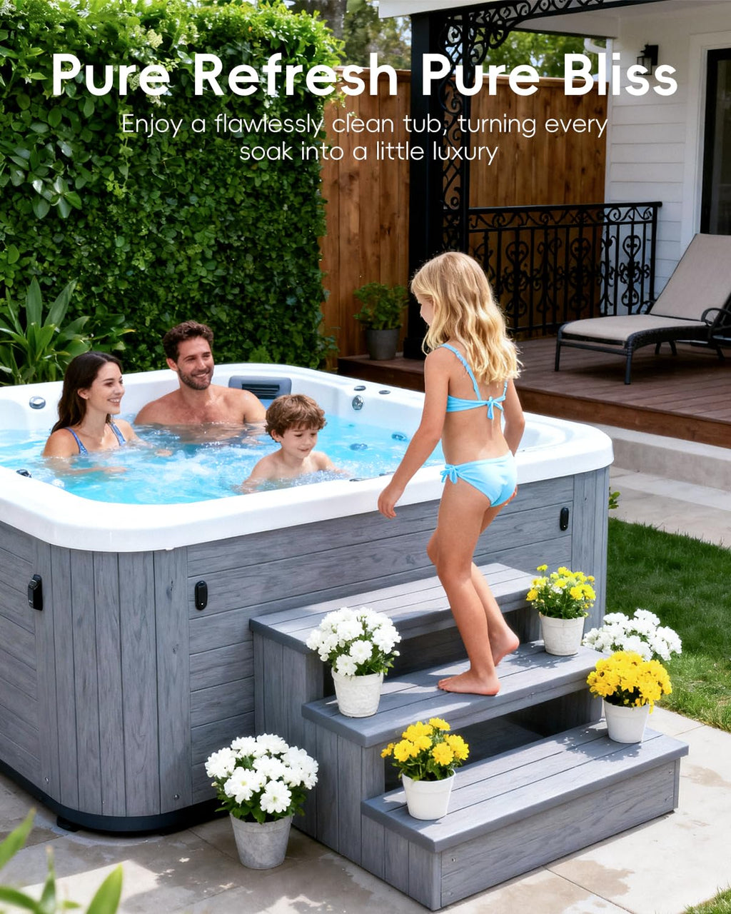 POOLHOUR 32 Oz Chlorine-Free Oxidizing Shock for Hot Tub, Oxidizer for Spas and Swimming Pools, Hot Tub Shock, 1 Pack