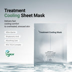 DA EFFECT Cooling Treatment Sheet Mask – Skin Protection & Barrier Repair Care for Stressed, Irritated Skin | Post-Treatment Care | Calming, Hydrating Face Mask | 25g x 5 Sheets