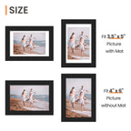 upsimples 4x6 Picture Frame, Photo Collage Wall Decor Set of 10, Black