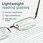 NOVIVON 2.75 Metal Reading Glasses Men - Durable Readers with Blue Light Filtering - Clear Vision