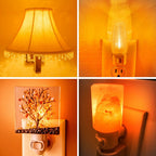 Emotionlite Night Light Bulbs, Amber LED C7 Bulb, 4W-7W Equivalent, E12 Candelabra Base, Salt Lamp and Nightlight Replacement, 0.5W Amber Yellowish 2200K, 50LM, 6 Pack