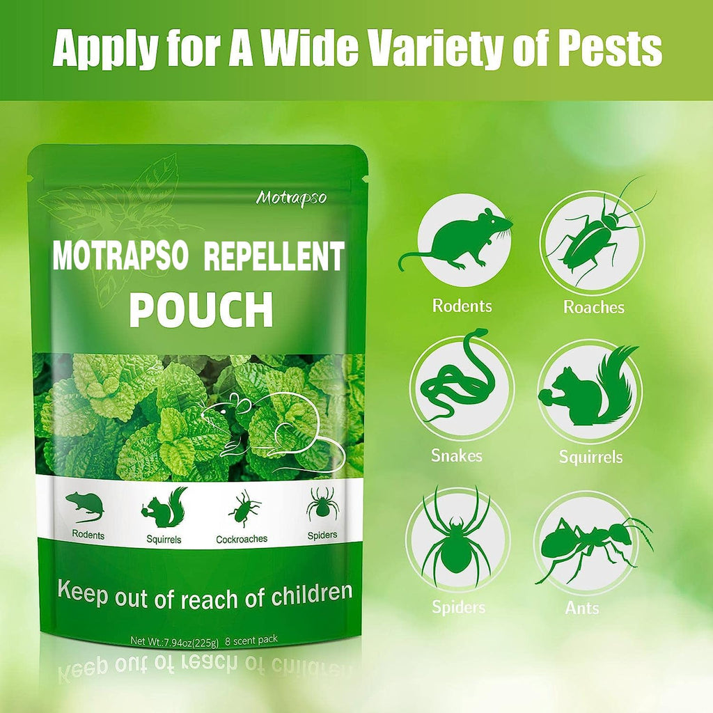 12 Pack Mouse Repellent Natural Peppermint Oils Rat Repellent Pouches, Mice Repellent