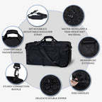 Fmeida 65L Duffle Bag Foldable Travel Duffel Bags for Men Women Travel Bag