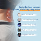 Lumbar Support Pillow for Bed Relief Back Pain: Lower Back Pillow for Sleeping - Memory Foam Waist Pillow - Back Wedge Bolster Pillow for Side, Back&Stomach Sleepers - Bed Rest Cushions for Car, Sofa