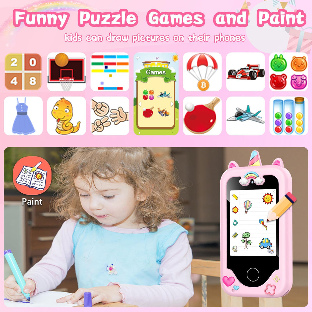 WEOLULI Kids Smart Phone Toy for Toddler Girls Boys Ages 3-10