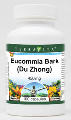 Eucommia Bark (Du Zhong) - 450 mg (100 Capsules, ZIN: 515099) - 3 Pack