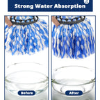 6 Pack Mop Replace Head, Mop Head Replacement, Microfiber, Machine Washable, Easy to Replace and Deep Cleaning, 313