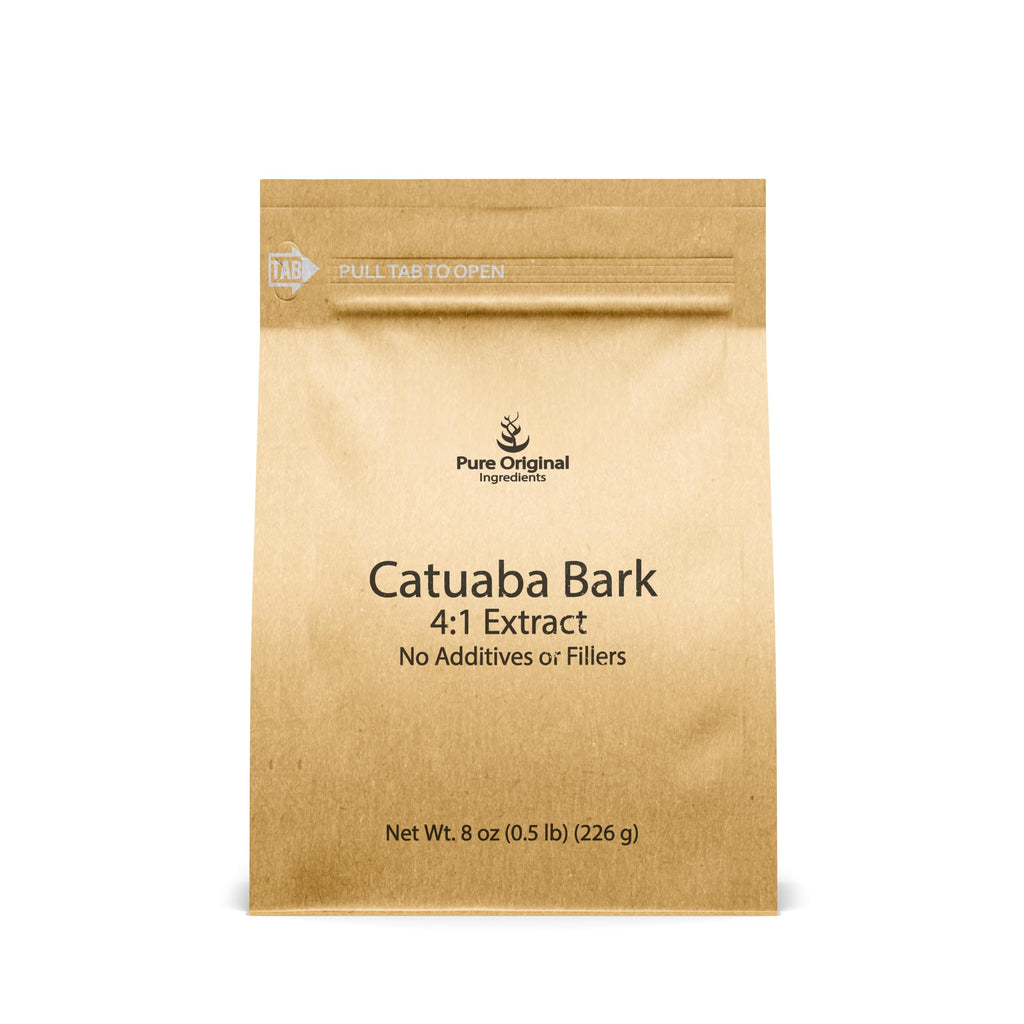 PURE ORIGINAL INGREDIENTS Catuaba Bark, 4:1 Extract, Fine Powder, Dietary Supplement (8 Ounce)