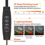 GROWSTAR Plant Lights for Indoor Growing,Grow Lights for Seed Starting