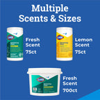CloroxPro Clorox Disinfecting Wipes, Lemon Fresh, 75 Count (Package May Vary)