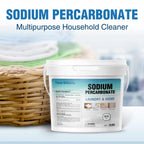 Terre Virtuelle Sodium Percarbonate – Oxygen Bleach Powder & Laundry Booster – Multi-Purpose Cleaner for Stain Removal, Whitening, Deodorizing – Chlorine-Free (2LBS)