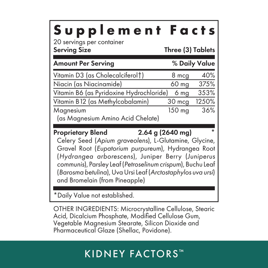 MICHAELS NATUROPATHIC Kidney Factors, 60 CT