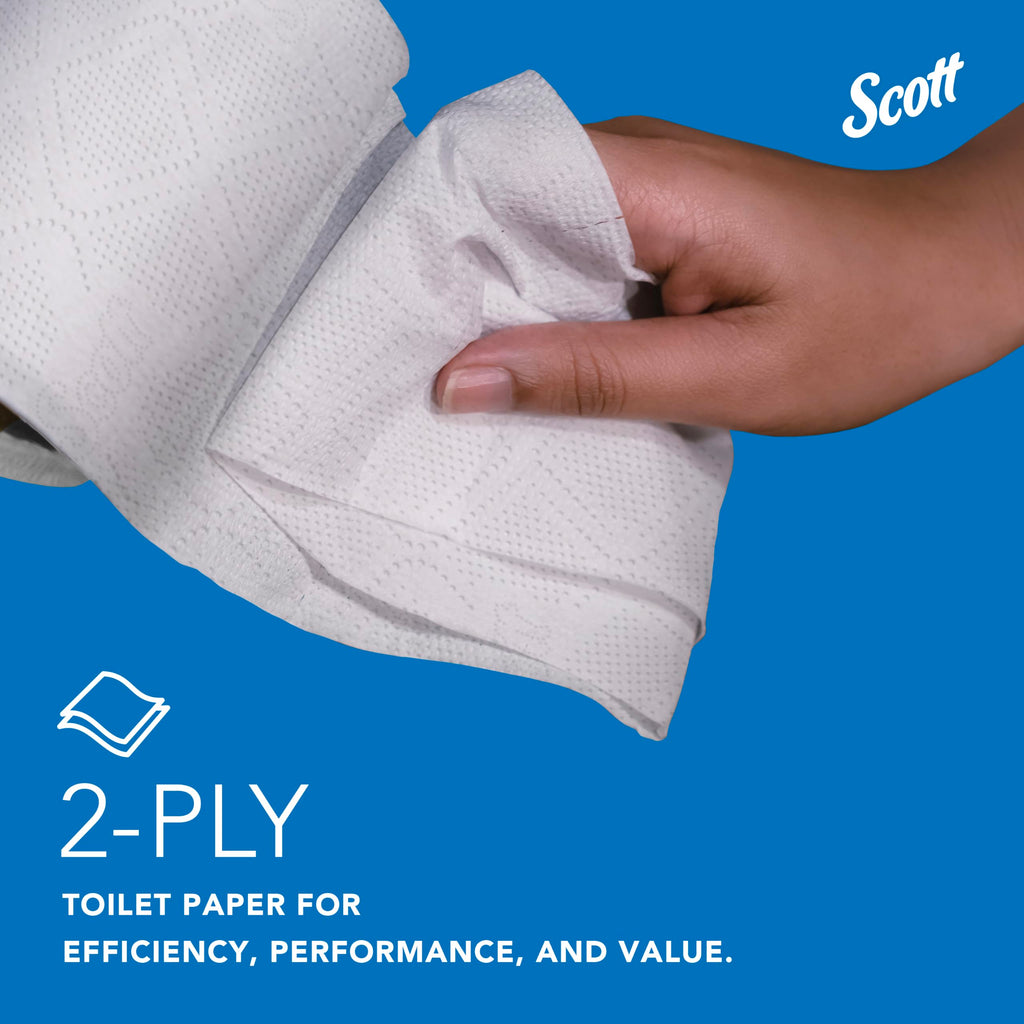 Scott Professional Standard Roll Toilet Paper, Bulk, 80 Rolls (04460)