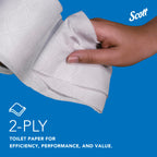 Scott Professional Standard Roll Toilet Paper, Bulk (48040), 2-Ply, Elevated Design, White, Individually Wrapped (40 Rolls of 550 Sheets, 22,000 Sheet Total)