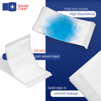 GauzeCare Sterile Abdominal Pads 5x9 inch 20-Pack | Extra Absorbent & Thick, Individually Packed Combine Pads with Non-Stick Outer Layer for Heavy Bleeding Wounds | Perfect for First Aid Kits (IFAKs)