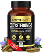 Earth Elixir Ecdysterone Supplements 900mg (180Capsules) – Made in USA - Muscle Building Supplements for Men w/ 95% Beta Ecdysterone w/Hydroxypropyl-β-Cyclodextrin for Enhanced Bioavailability