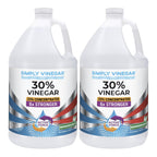 Simply Vinegar 30% Vinegar – Pure Concentrated Active-Force Vinegar for Cleaning, Home, and Garden, 128 oz (2)