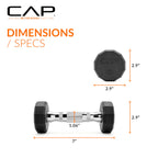 CAP 12-Sided Coated Dumbbell, 3 LB