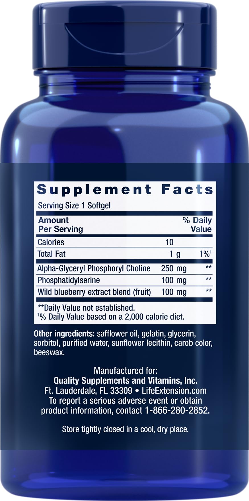 Life Extension Cognitex Alpha GPC, 30 Softgels (Pack of 2)