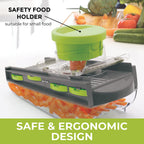 Mueller Mandoline Slicer, Premium Quality V-Pro Five Blade Adjustable Vegetable Slicer, Cutter, Shredder, Veggie Slicers for Fruits and Vegetables Gray