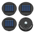 ELUTENG Solar Light Replacement Top 4 Pack (Top Size 3.15 inch, Bottom Size 2.83 inch) LED Solar Lantern Light Lids Outdoor Waterproof Replacement Solar Light Tops Warm White LED