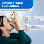 Optase® HYLO Relief Dry Eye Drops, 0.33 fl oz (10ml), 300 Doses - Preservative Free Eye Drops for Dry Eyes - Gentle Lubricant Multi-Dose Solution - Contact Lens Compatible for Daily Comfort