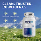 iMATCHME Magnesium Glycinate 850mg Capsules with L-Theanine, Chamomile & GABA for Sleep, Calmness, Muscle, Bone Health & Immune Support, Magnesium for Women and Men, Vegan, High-Absorption, 60 Count
