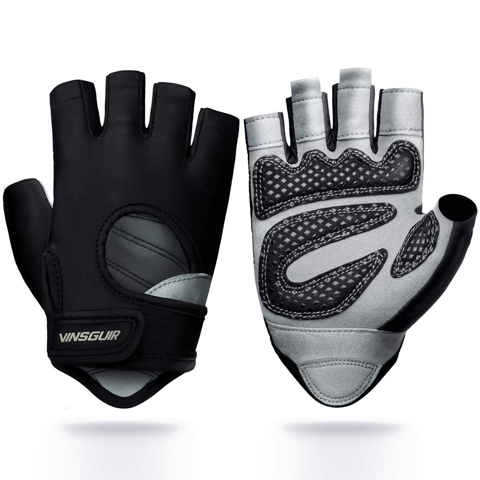 VINSGUIR Workout Gloves for Men and Women, Weight Lifting Gloves with Excellent Grip, Lightweight Gym Gloves for Weightlifting, Cycling, Exercise, Crosstraining, Pull ups, Fitness, Climbing and Rowing