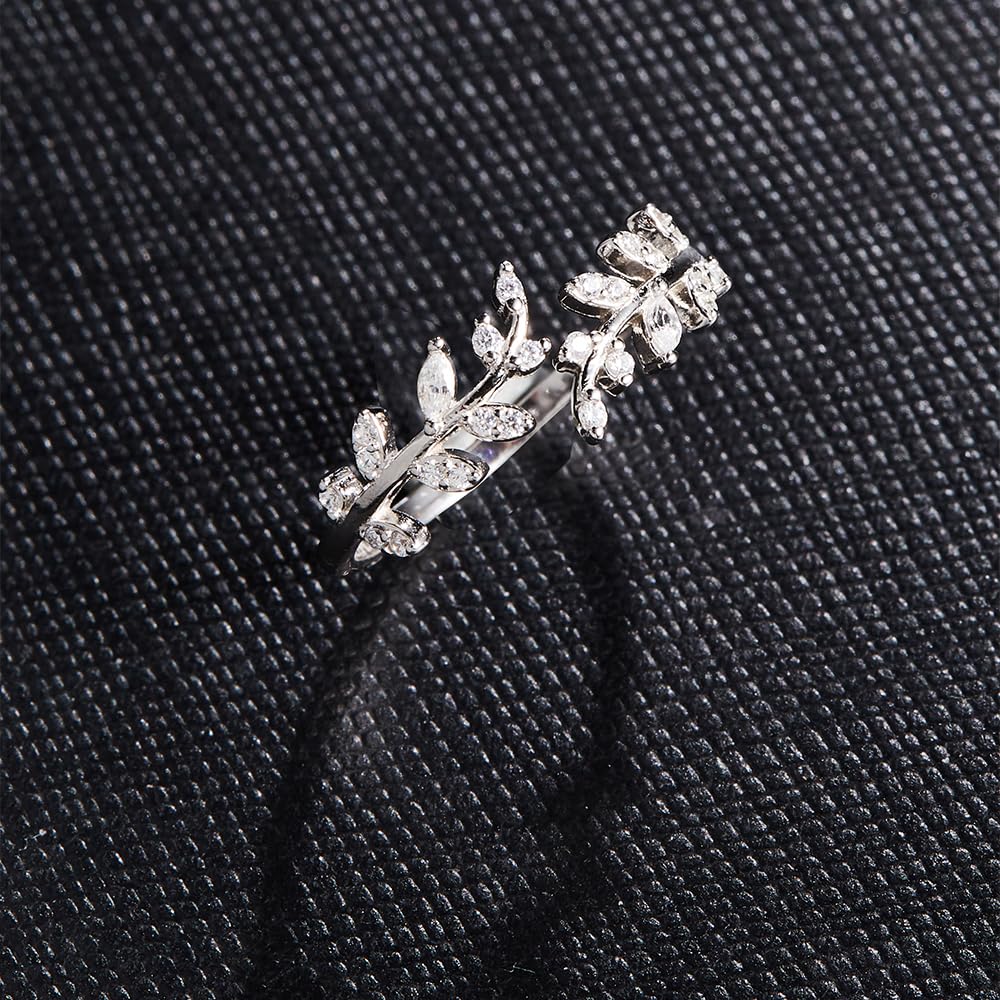 HNMZZPL Adjustable S925 Sterling Silver Ring for Women