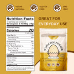 Orgnisulmte Whole Egg Powder, Fresh Pasteurized Egg Powder, All Natural, No Additives, Gluten Free Excellent for Baking Made in USA 8 Oz