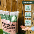 Cedar Lawn Patio Granules | Use on Fleas, Ticks, Ants, Spiders & Mosquitoes | Smells Great, Easy to Use | Family & Pet Safe | 1 Bag (8 Lbs)