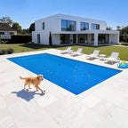 VEVOR Solar Pool Cover, 36 x 18 ft Rectangle Pool Bubble Cover, 8 Mil Pools Solar Blanket with Bubble & PE Material, Daytime Heat Absorption, Nighttime Heat Retention, Heat Retaining Solars Covers