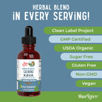 MaryRuth Organics, Herbal Supplement Drop, Calmness & Relaxation, Pack of 1, USDA Kava Root, Sugar/Gluten Free, Support Sleep, Calm & Stress Relief, Vegan, Non-GMO, 30 Servings