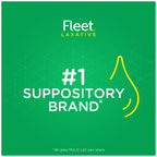 Fleet Glycerin Suppositories for Constipation Relief, Fast and Effective Stimulant-Free Laxative with Aloe Vera, 50 Count Jar, Pack of 3