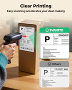 SVANTTO 4x6 Thermal Labels, 220Pcs/Stack, White Shipping Labels