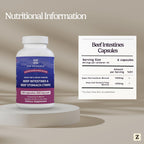 Zen Principle Grass Fed Beef Intestines with Stomach (Tripe) Supplement, Supports Digestive Health and Gut Balance, Supports Acid Reflux Balance, Natural Intestine Wellness, 210 Capsules