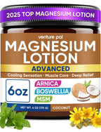Magnesium Lotion with Arnica, MSM & Boswellia – Cooling Comfort & Relaxation, Magnesium Cream for Muscles & Joints – Ideal for Legs or Feet - Safe for Kids – 6 fl oz