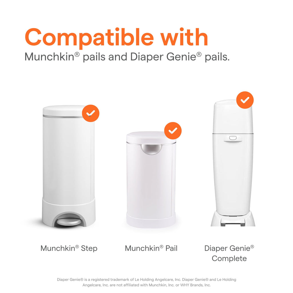 Munchkin Arm & Hammer Diaper Pail Refills, Lavender, 8 Pack