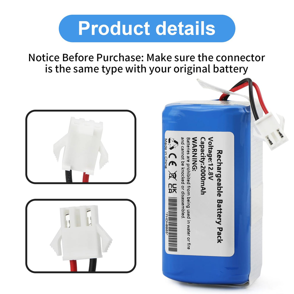 MULS 12.8V M210 Battery Replacement for Lefant M210 M210 Pro M210P M210B
