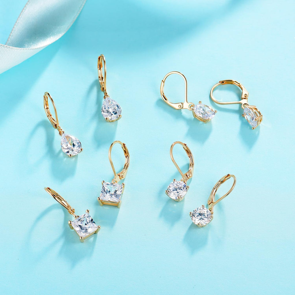 MDFUN Dangle Drop Earrings for Women Teardrop/Round/Oval/Square